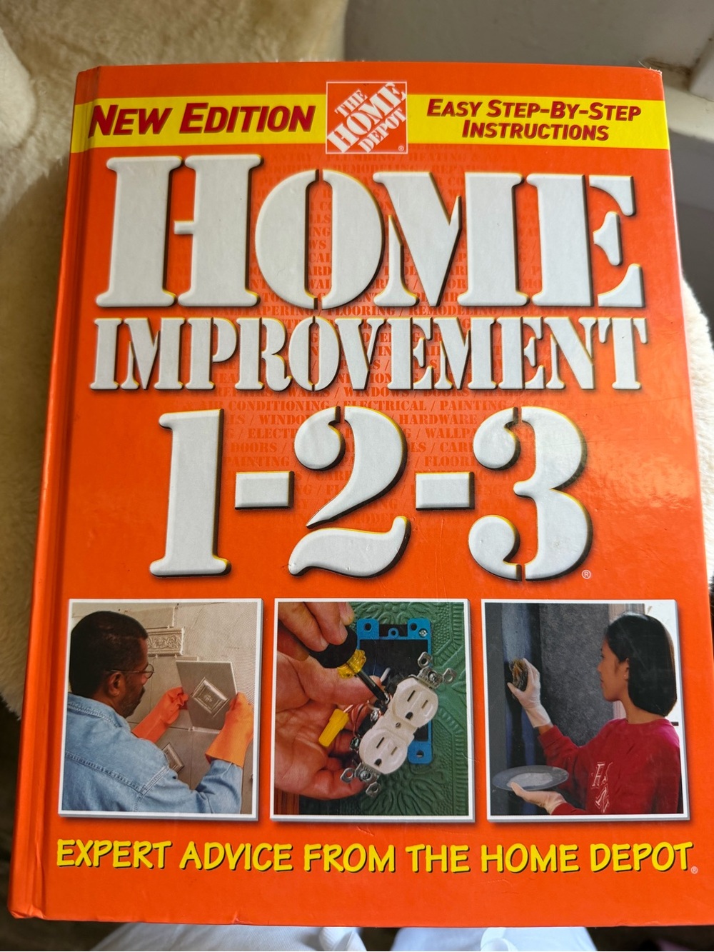 The Home Depot "Home Improvement 1-2-3" Hardcover Guide - Orange